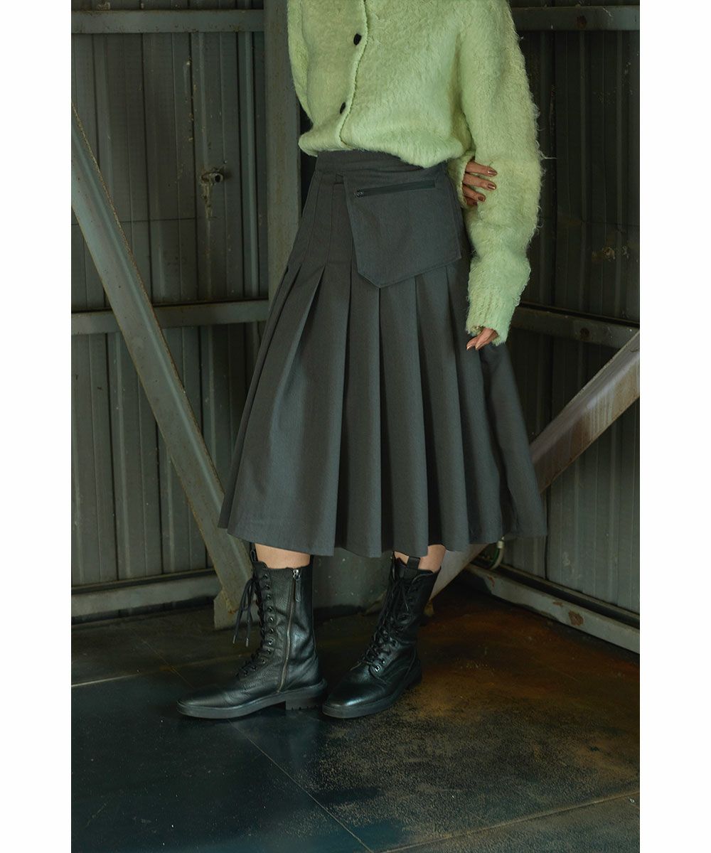 【SALE】POCKET PLEATS SKIRT