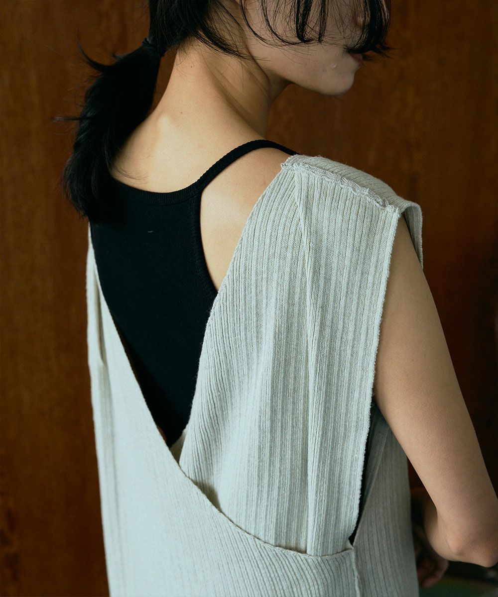 [Rokusyo]2WAY KNIT GILET[本店限定]