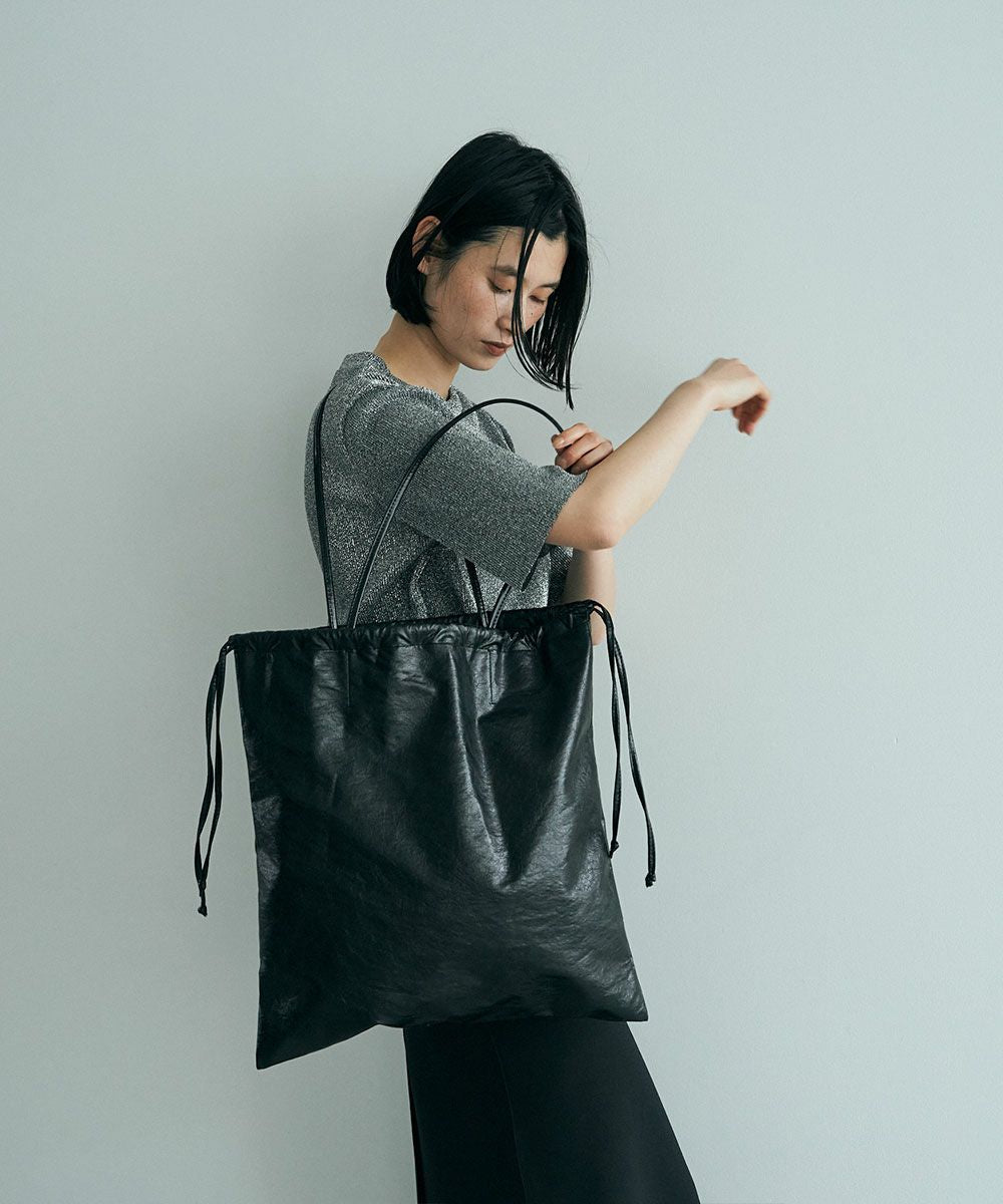 SLIM FAKE TOTE BAG