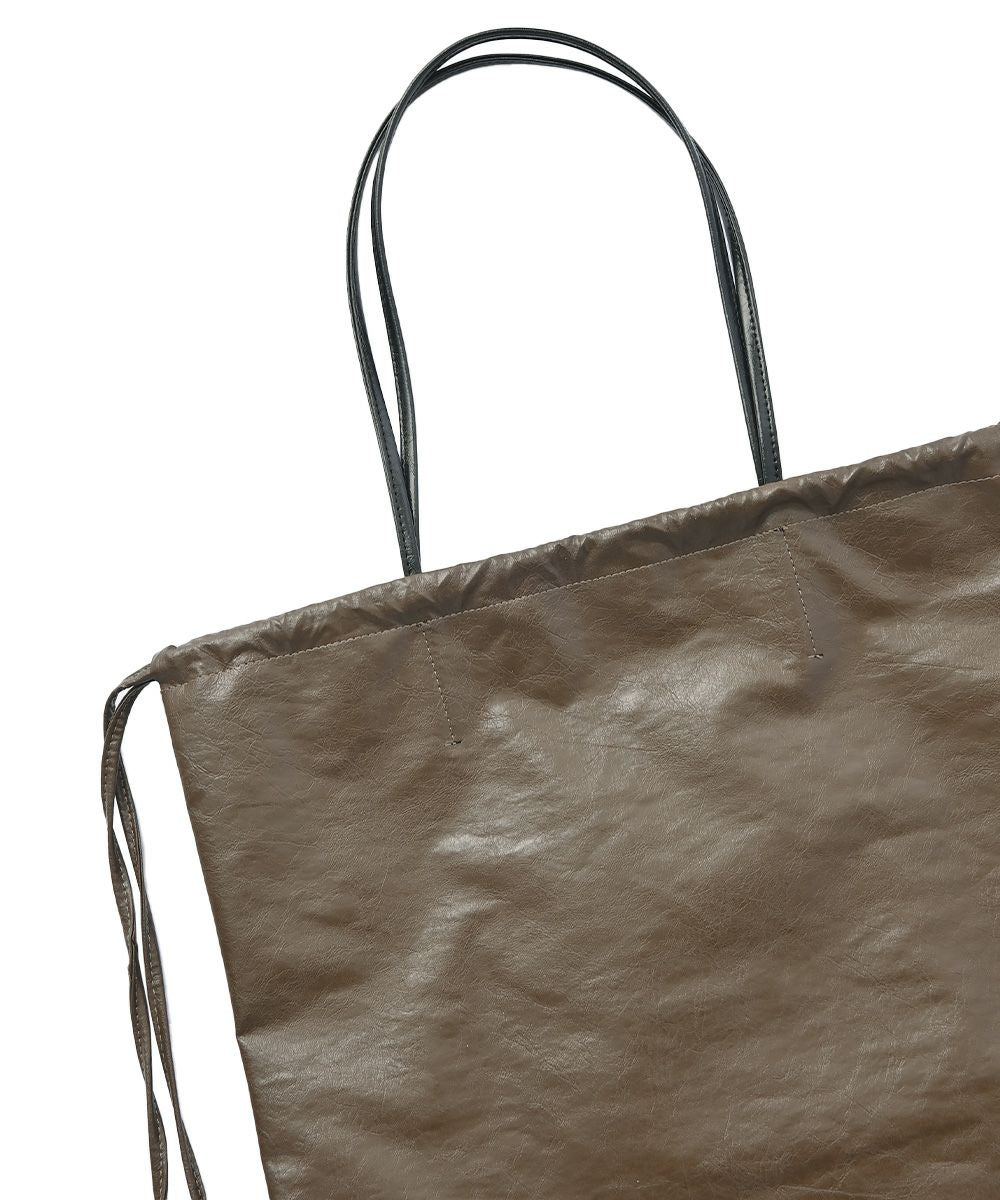 SLIM FAKE TOTE BAG