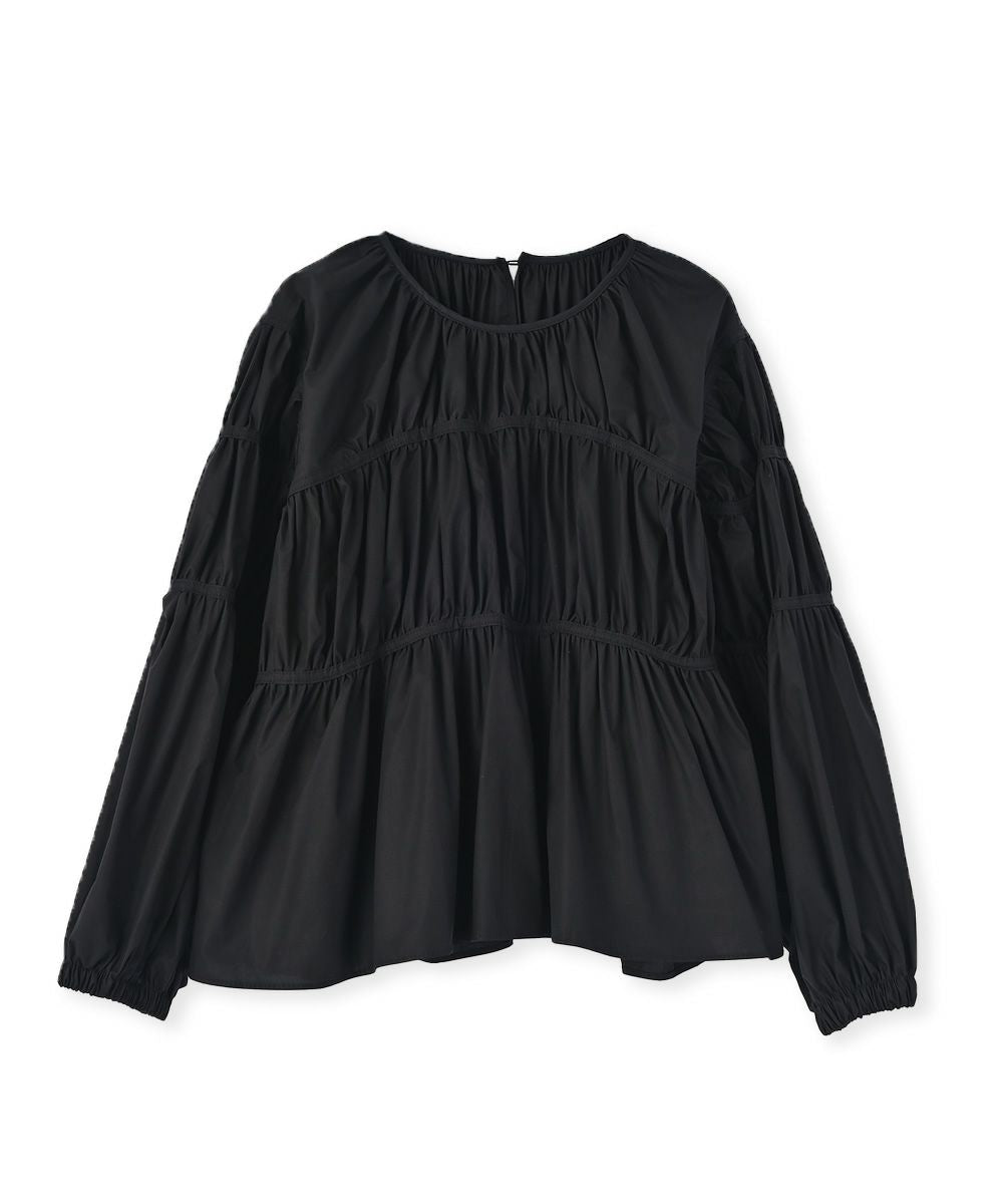 MONOTONE GATHER BLOUSE