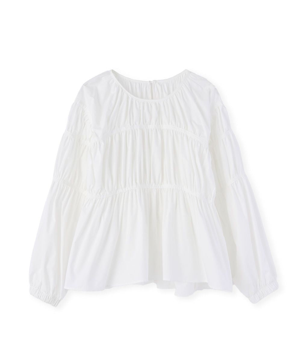 MONOTONE GATHER BLOUSE