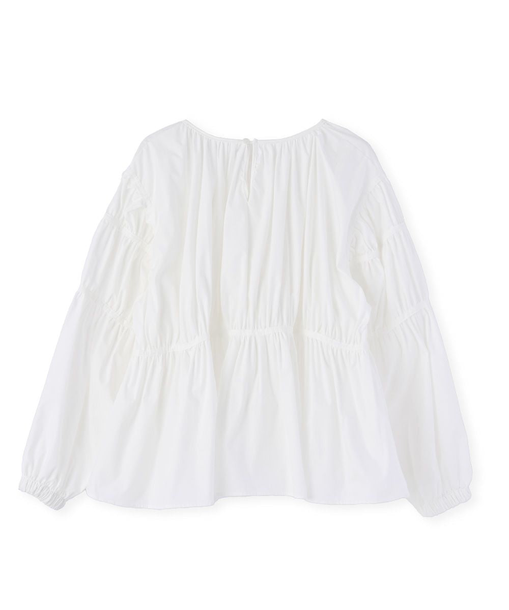 MONOTONE GATHER BLOUSE