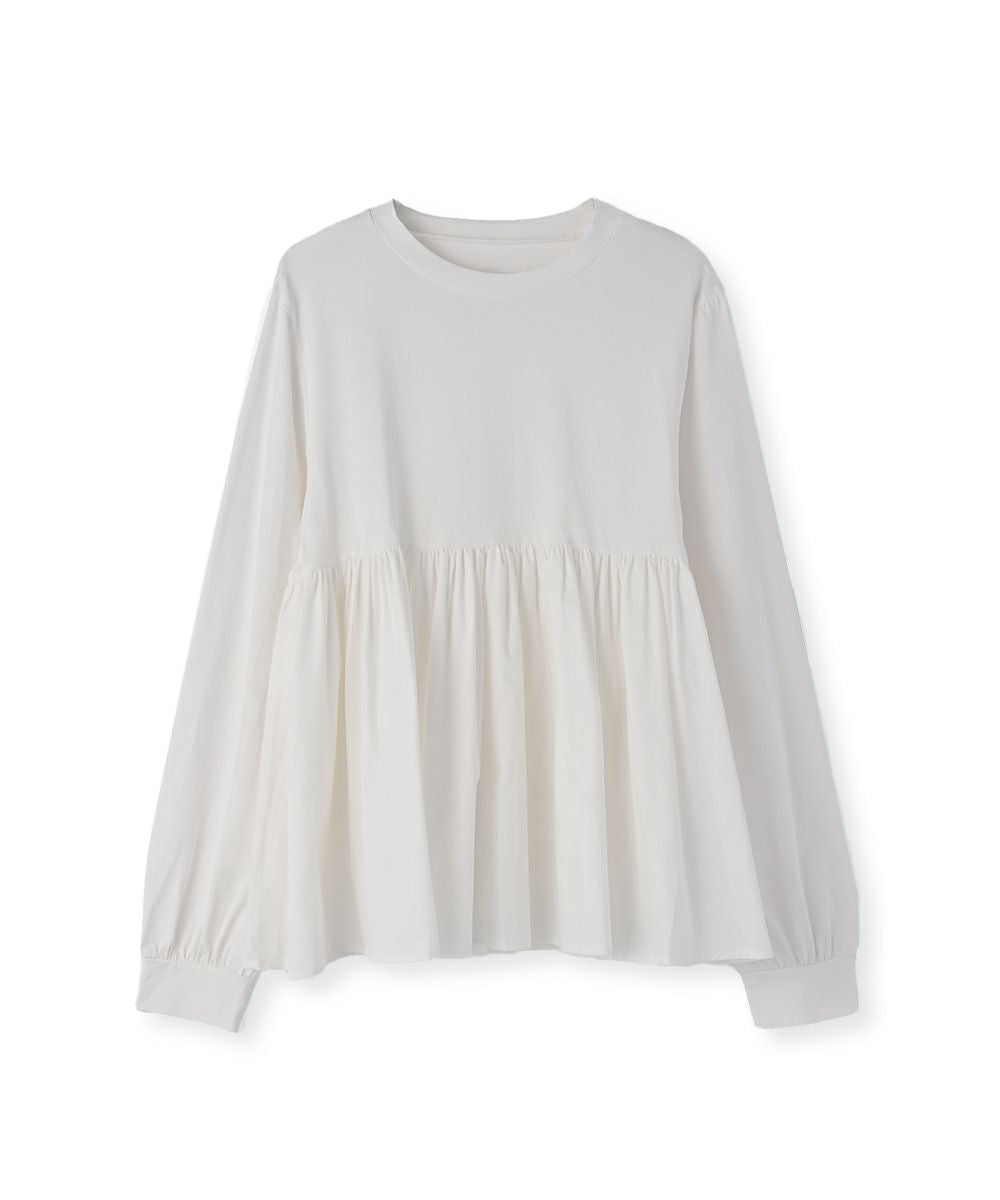 OTONA SWITCHING PEPLUM TEE(24AW)