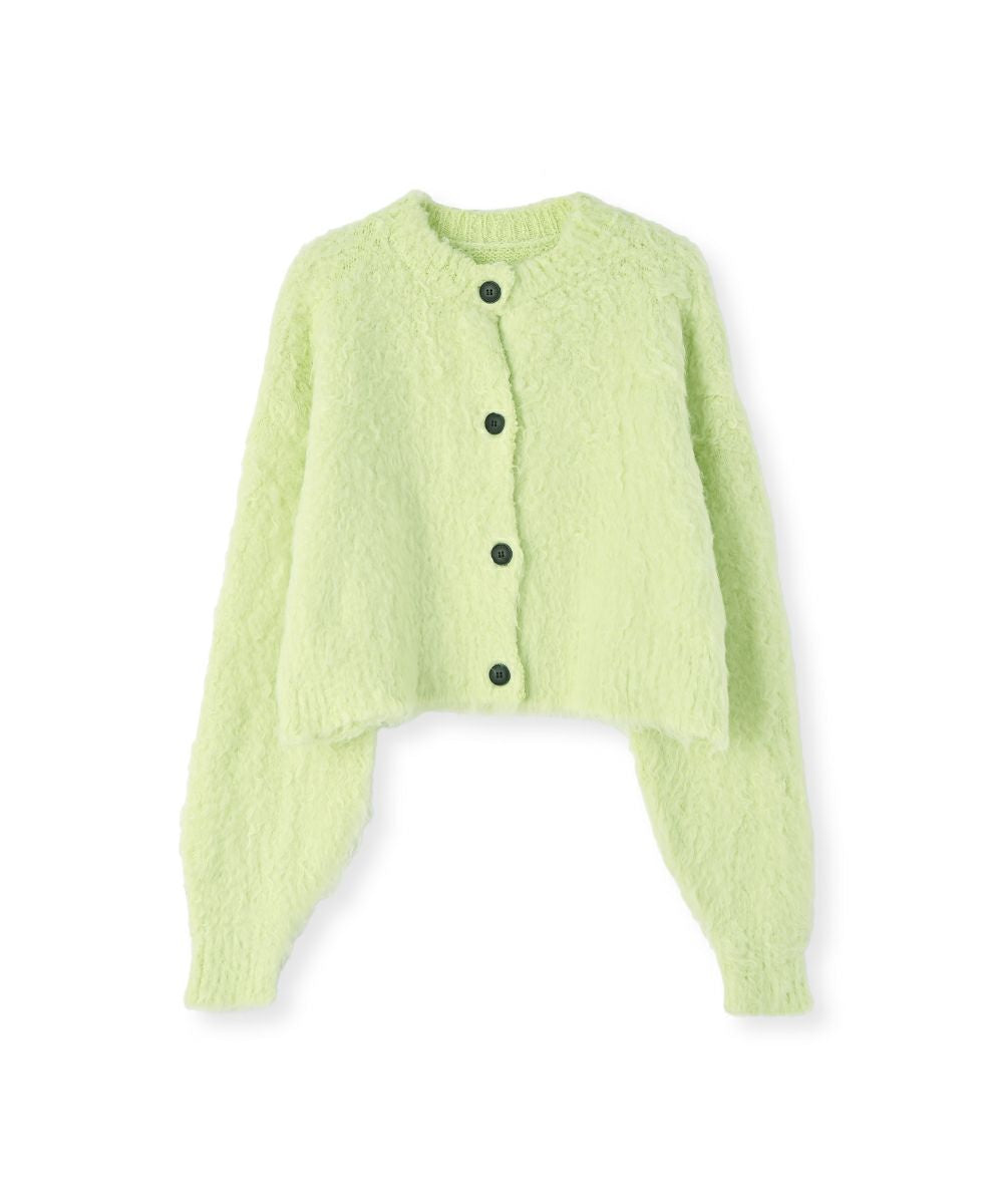 【SALE】BUTTON SHAGGY CARDIGAN