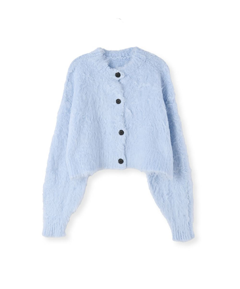 【SALE】BUTTON SHAGGY CARDIGAN