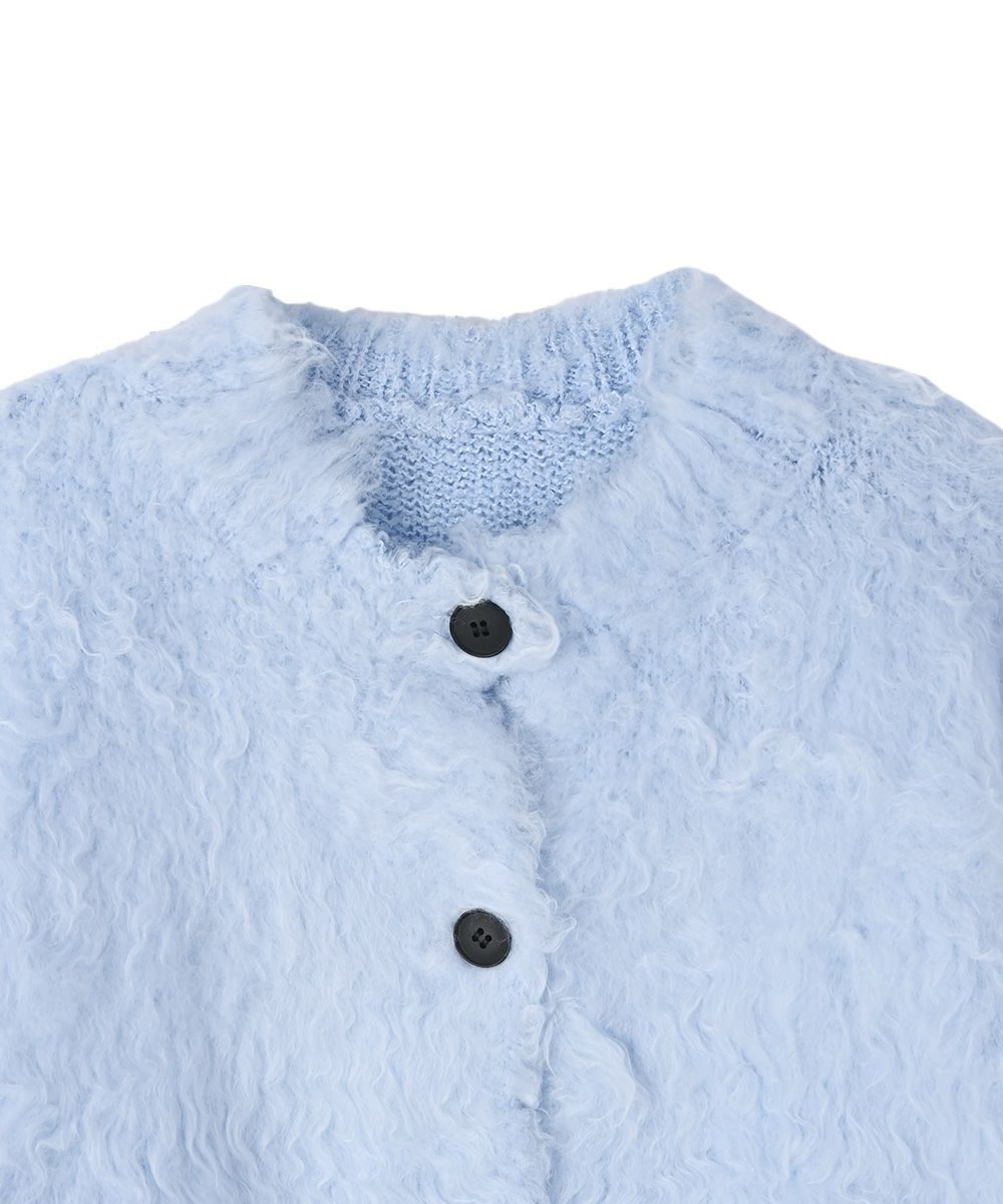 【SALE】BUTTON SHAGGY CARDIGAN