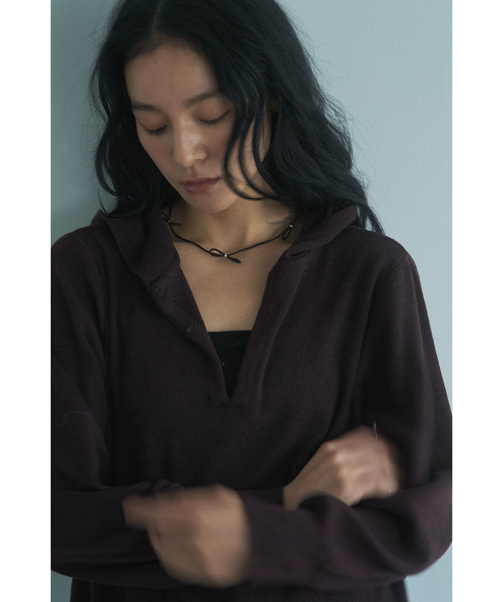 BEADS RIBBON NECKLACE