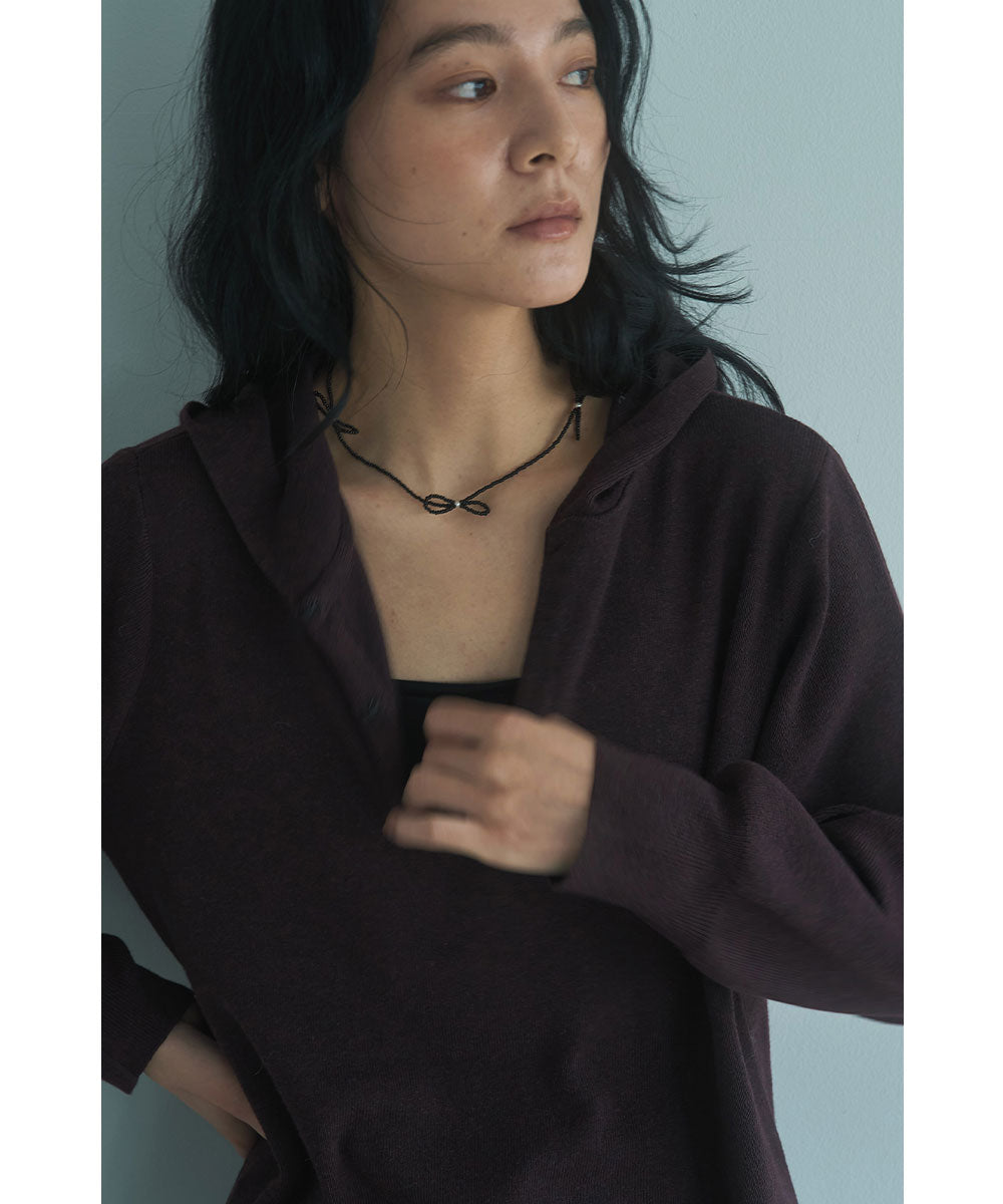 BEADS RIBBON NECKLACE